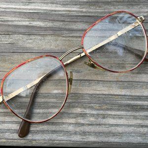 AO Safety Men Glasses Frame Gold Tone Eyeglasses 5